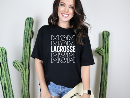 Lacrosse Mom Stacked Tee