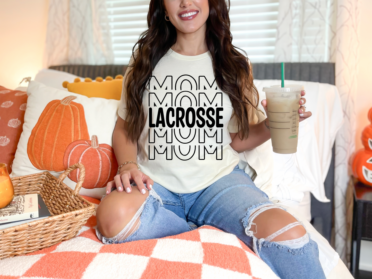 Lacrosse Mom Stacked Tee