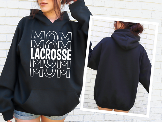 Lacrosse Mom Stacked Hoodie